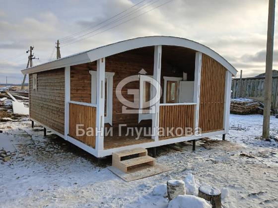 Баня «Бурже» с террасой 7х5,3