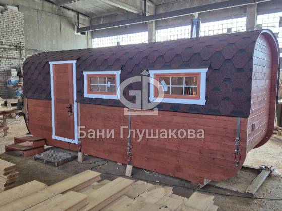 Баня «Карета» 2,4х6 со входом в комнату отдыха №82500287