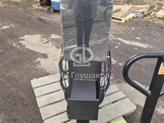 Печь для бани с баком для воды из нержавейки «Дача 4»