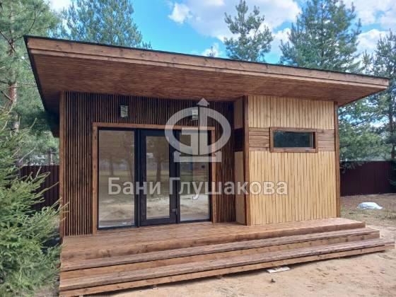 Скандинавская баня «Суоми» 4х6