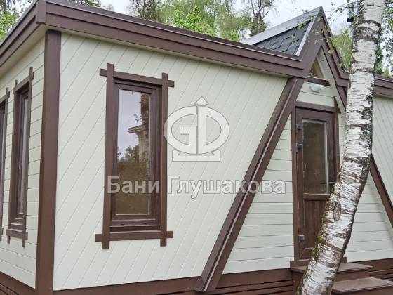 Каркасная баня «Легран» 2,8х6,5