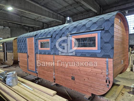 Баня «Карета» 2,4х6 из термодоски №82500307