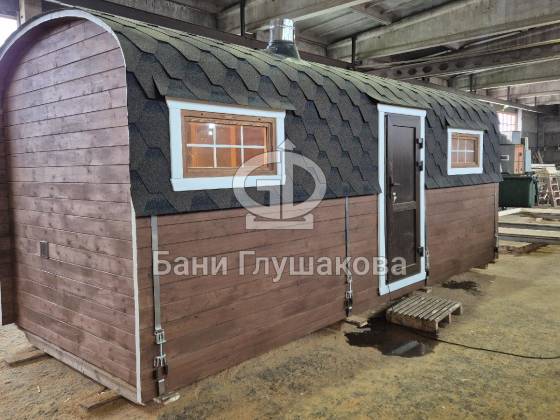 Баня «Буханочка» из бочковой термодоски №82600316