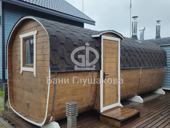 Баня бочка «Сказка» 5,9м из термодоски №82600315