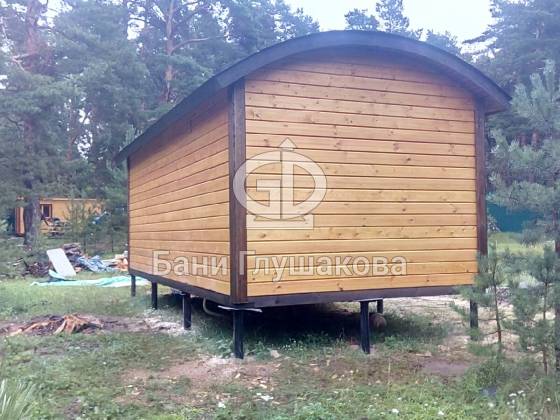 баня Буханочка из клееного бруса