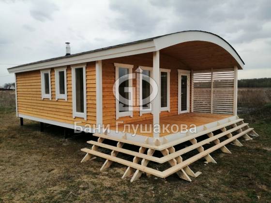 Баня Бурже с террасой 2м